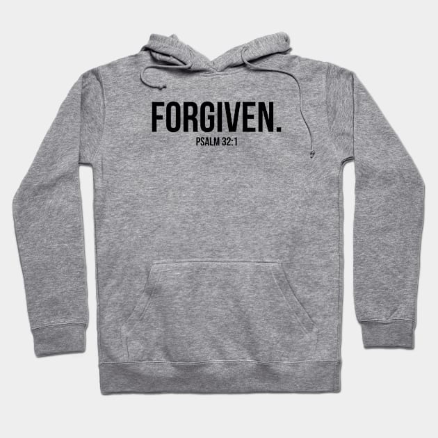 Forgiven. Psalm 32:1 Hoodie by ChristianLifeApparel